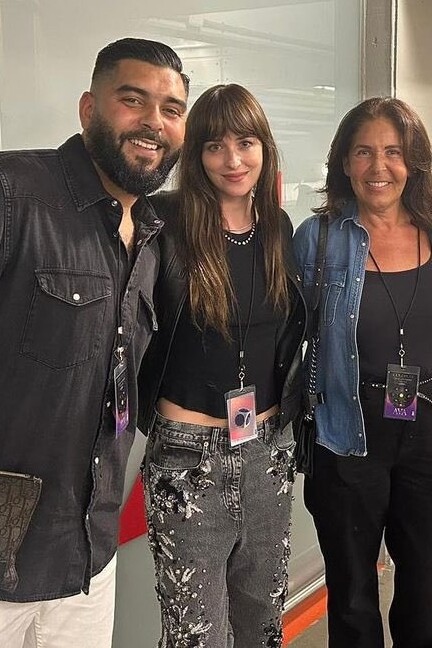 Embellished Denim and Black Cropped Tee