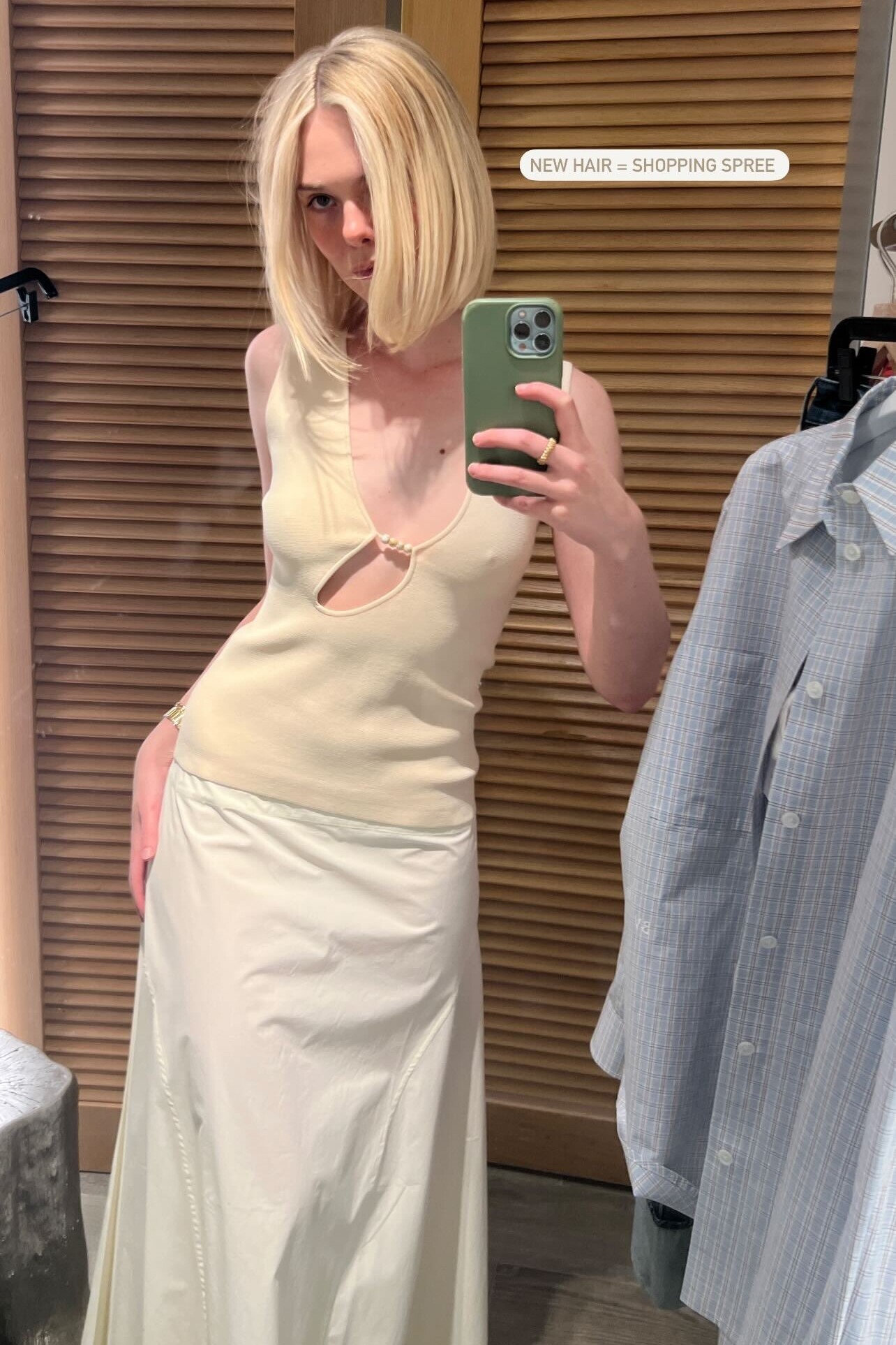 Elle Fanning Instagram Stories March 25, 2024