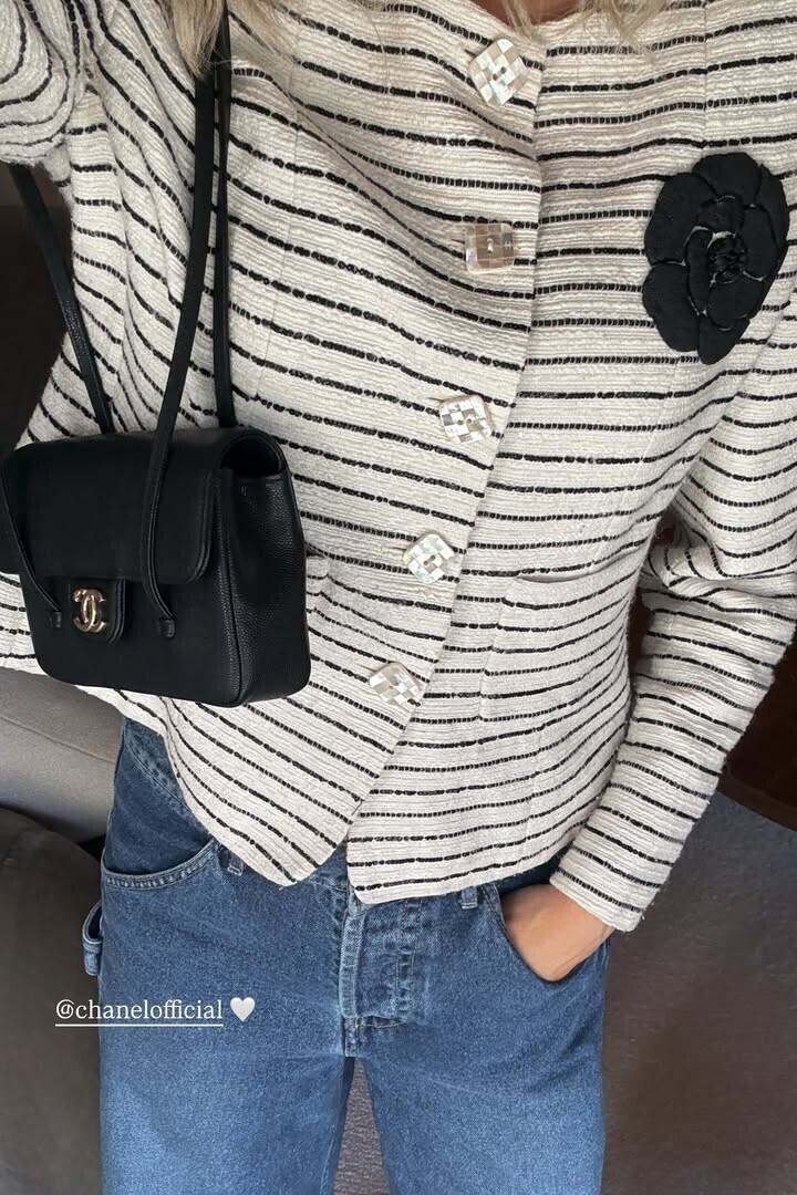 Chanel Vintage Evening Jacket and Leather Clutch