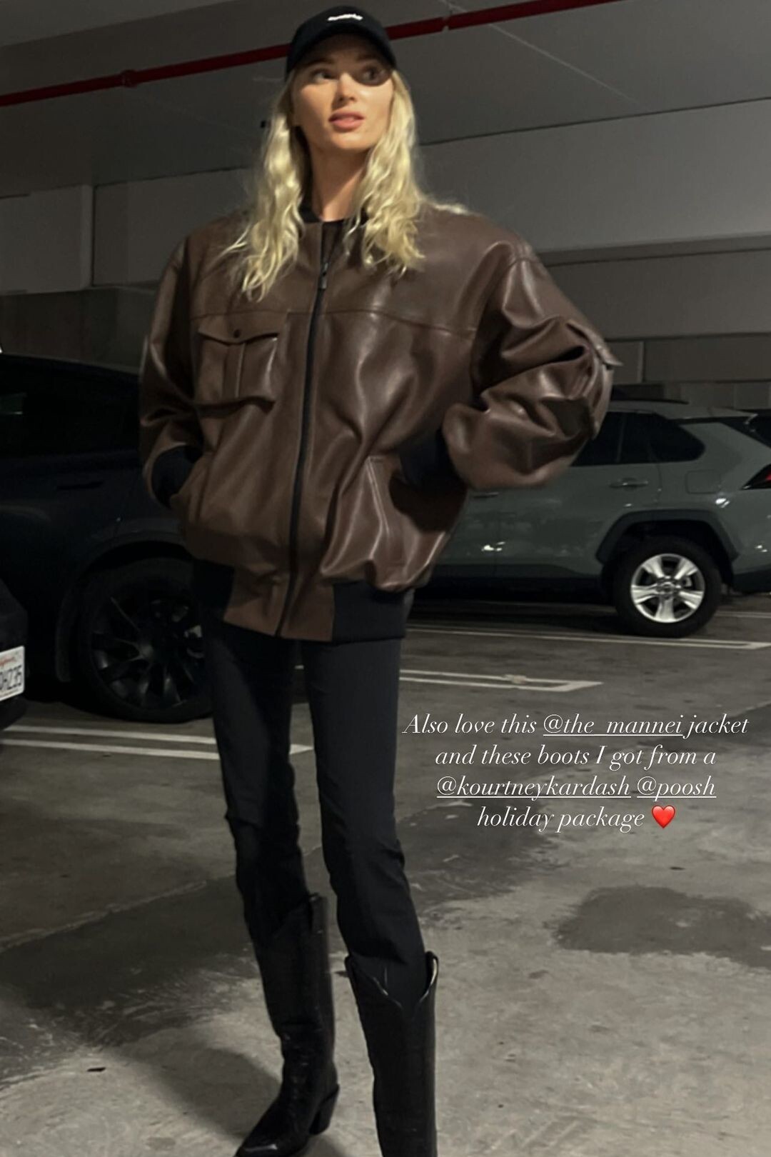 Elsa Hosk Instagram Story December 22, 2021