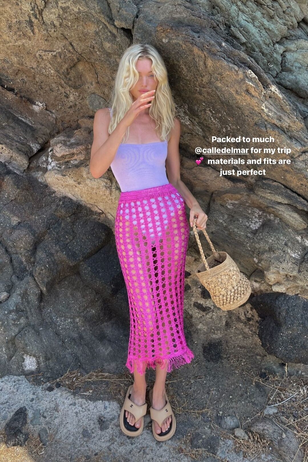 Elsa Hosk Instagram Story August 9, 2022