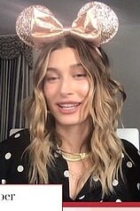 Hailey Bieber Create & Cultivate Positively Minnie Polka Dot Summit February 27, 2021