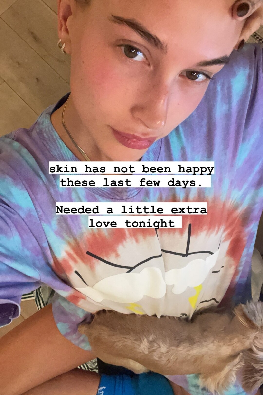 Hailey Bieber Instagram Story January 14, 2021