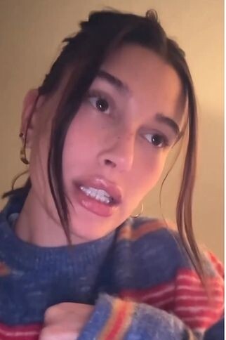 Hailey Bieber Instagram Story December 27, 2023