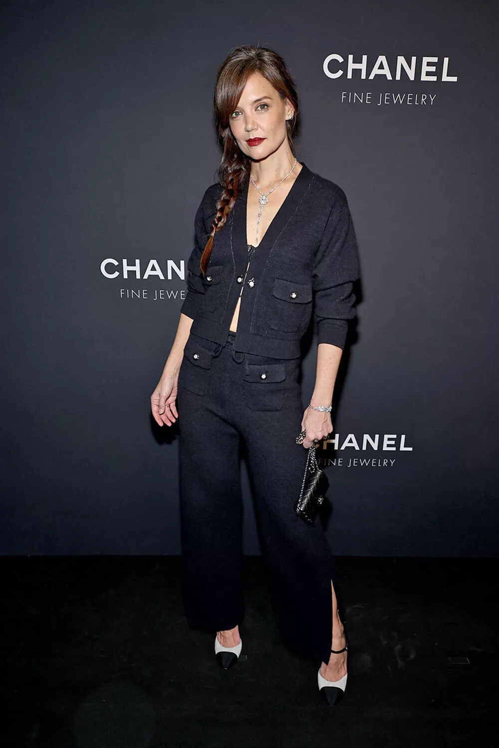 Katie Holmes Chanel Dinner to Celebrate the Watches & Fine Jewelry Fifth Avenue Flagship Boutique February 7, 2024
