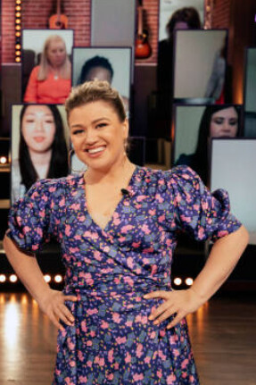 Floral Silk Wrap Dress and Gold Hoop Earrings