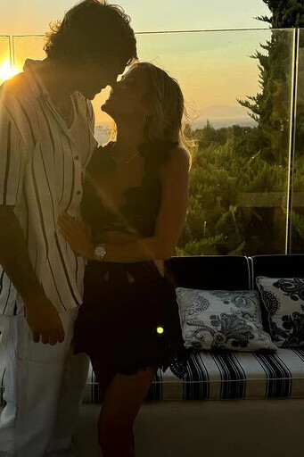 Black Crochet Bikini Top and Matching Crochet Skirt