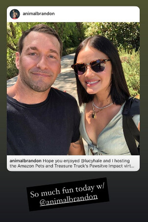 Lucy Hale Instagram Story August 26, 2020