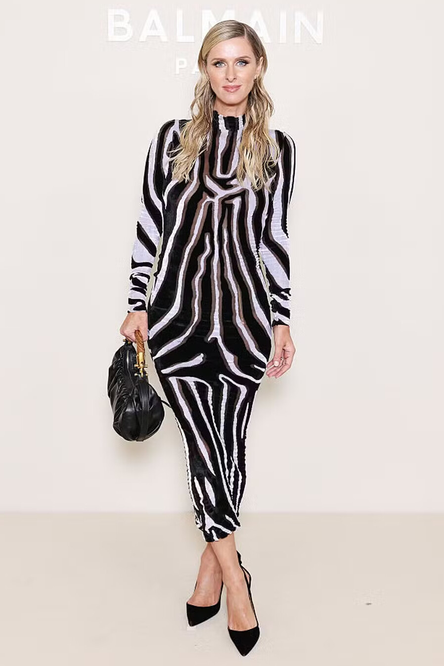 Nicky Hilton Rothchild Balmain Fashion Show October 1, 2025