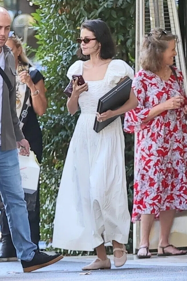 Selena Gomez at the Bel Air Hotel October 9, 2025