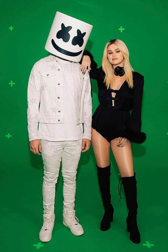 Feather-Trimmed Silk Playsuit and Suede Thigh-High Boots