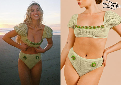Green Crochet Bikini
