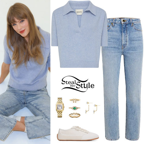 Polo Sweater, Crop Jeans