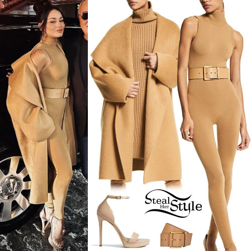Camel Catsuit and Coat