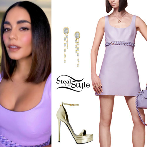 Lilac Dress, Platform Sandals
