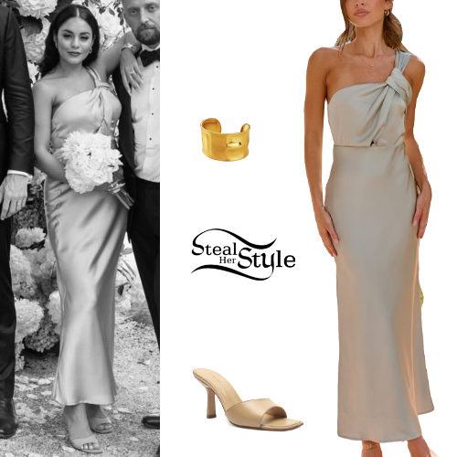 One Shoulder Dress, Mule Heels