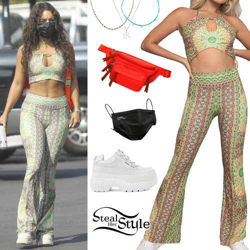 Printed Crop Top and Pants