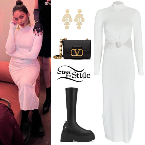 White Dress, Platform Boots